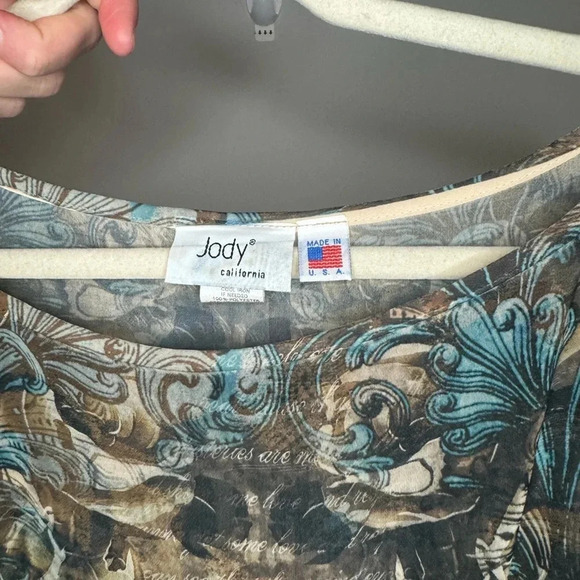 VTG Western Y2K JODY COWGIRL Flowy Top - Picture 10 of 15